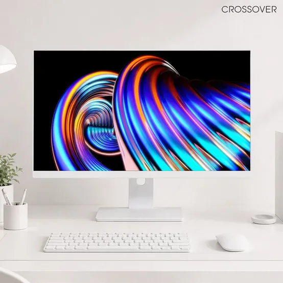 [27GQ7 후속] 크로스오버 27QW128D 화이트 IPS QHD 120Hz 68cm 게이밍 컴퓨터 모니터 무결점