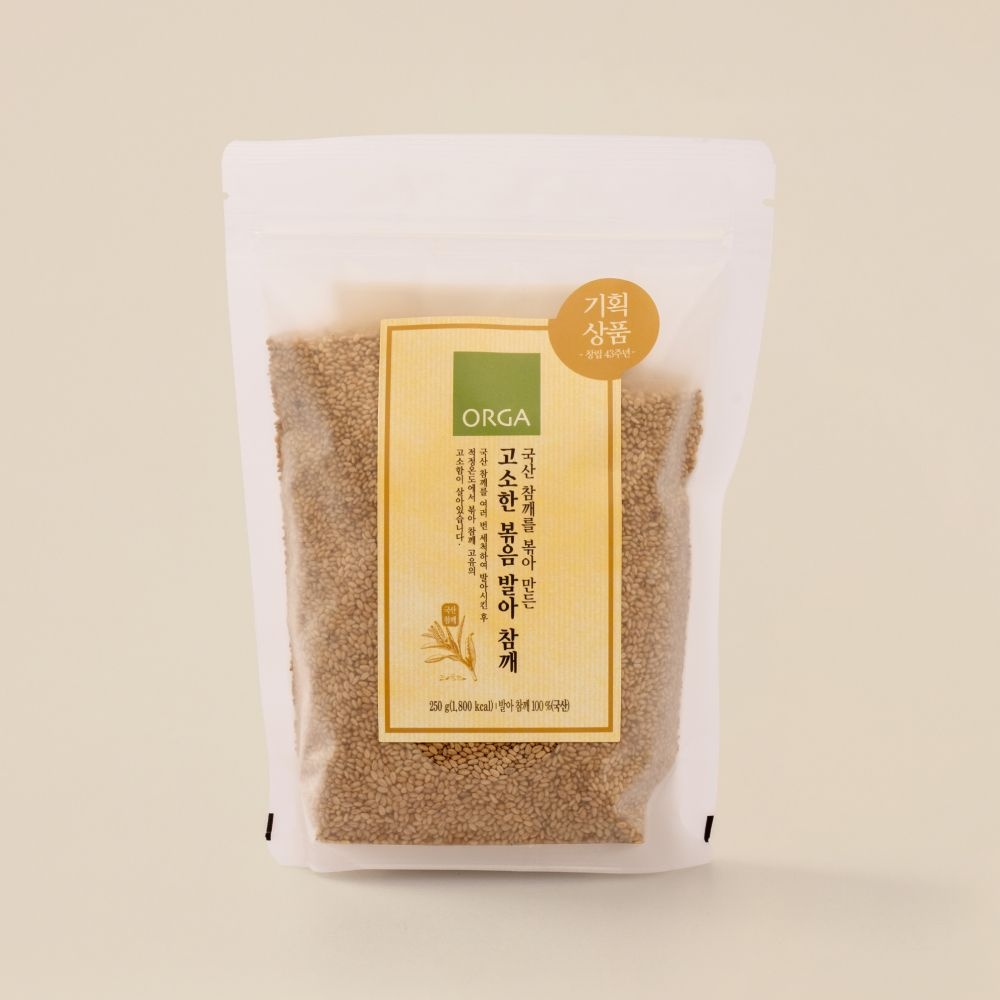 [ORGA]발아 볶음 참깨(국산) (250g)