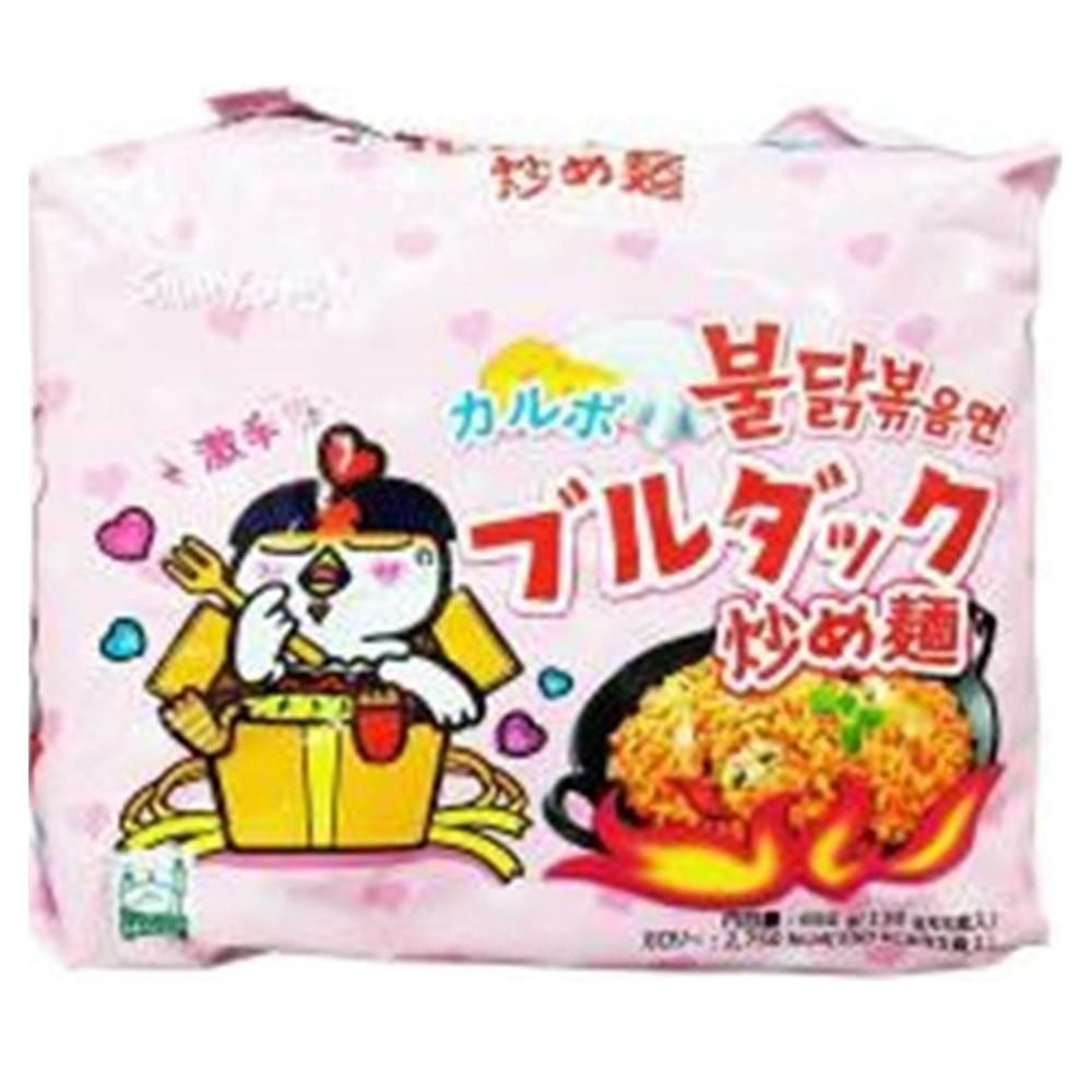 삼양 [해외] 삼양 불닭볶음면 일본 까르보 불닭 5개입 1팩 Carbonara Buldak Stir-fried Noodles 5 packs