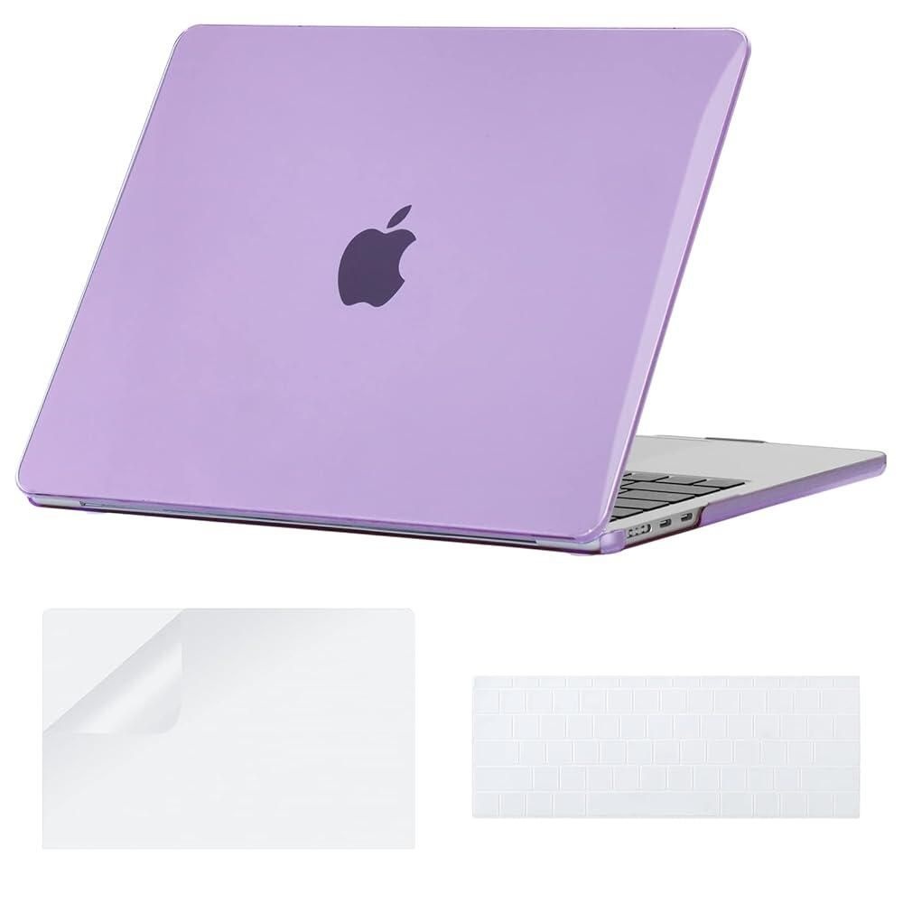 [해외] COATIT 맥북 에어 13.6인치 케이스 2025 M4 A3240 2024 M3 A3113 2022 M2 칩 모델 A2681용, 13인치 플라스틱 하드쉘 케이스, 키보