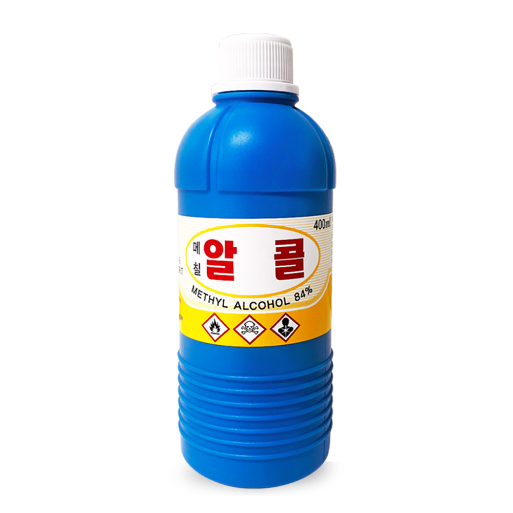 보라미 메칠 알콜 84% 400ml  불부항용 메탄올 공업용 기계소독