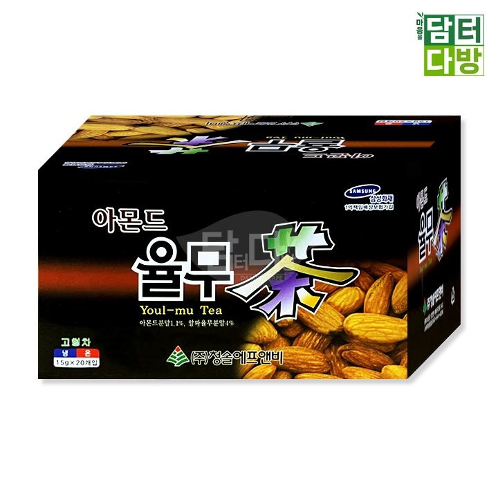 청솔 아몬드율무차 20포 X2