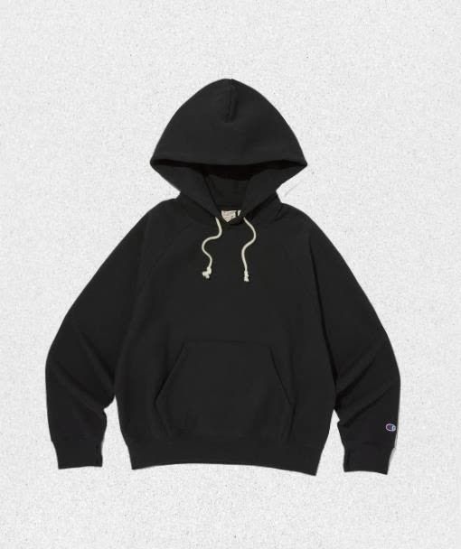 CHAMPION <매장정품> 챔피온 CHAMPION 여성 1950s 리버스위브 루즈핏 후드 티셔츠 Black CKTS3F582BK 1437939