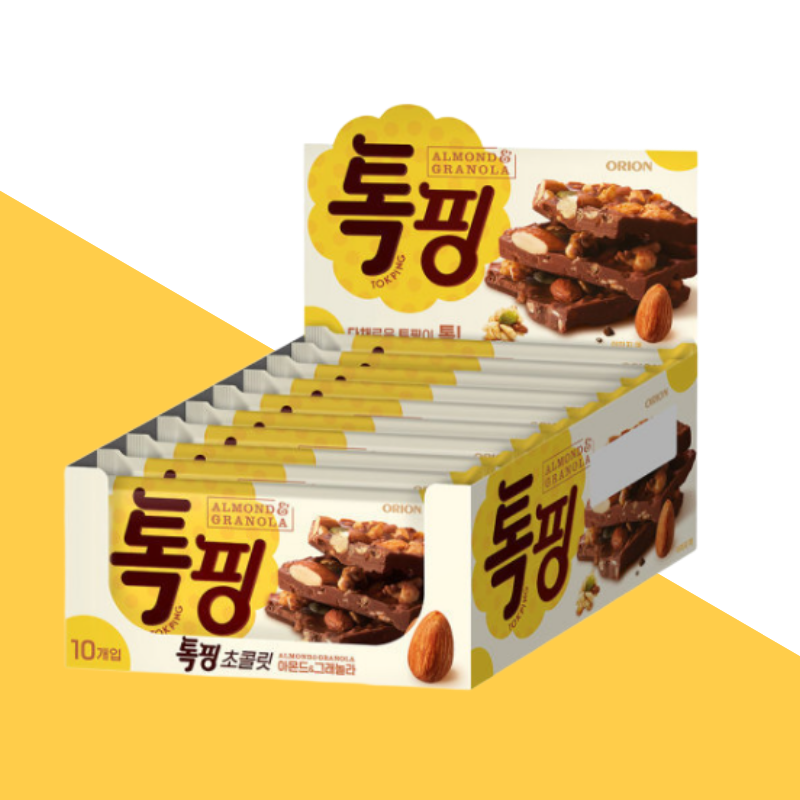 톡핑 아몬드 그래놀라 1세트 10입 견과 토핑 간편 영양간식