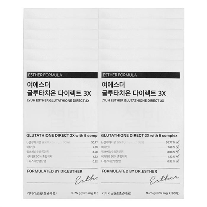 에스더포뮬러 글루타치온 다이렉트3X 325mg 30매 12개
