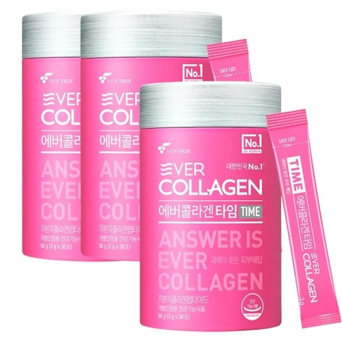 뉴트리 에버콜라겐 타임비오틴 3g 30포 3개