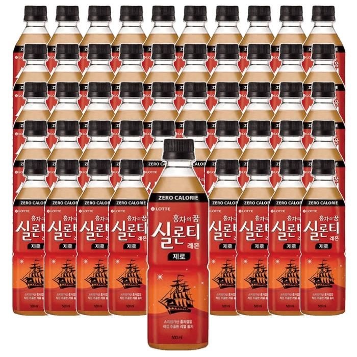 롯데칠성음료 실론티 레몬 제로 500ml 48개