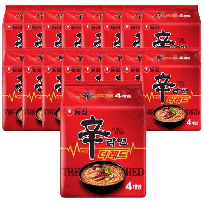 농심 신라면 더 레드 125g 64개