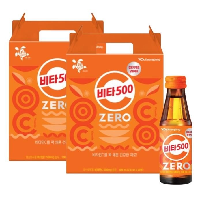 [광동제약] 광동제약 비타500 제로 100ml 40개