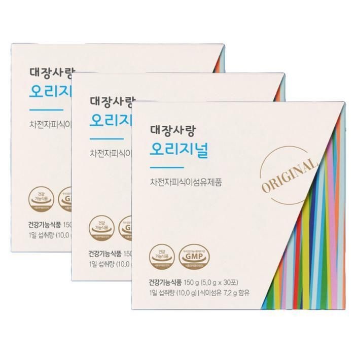 [미궁대장사랑] 미궁 365 대장사랑 오리지널 차전자피환 5g x 30포 3개 /sj