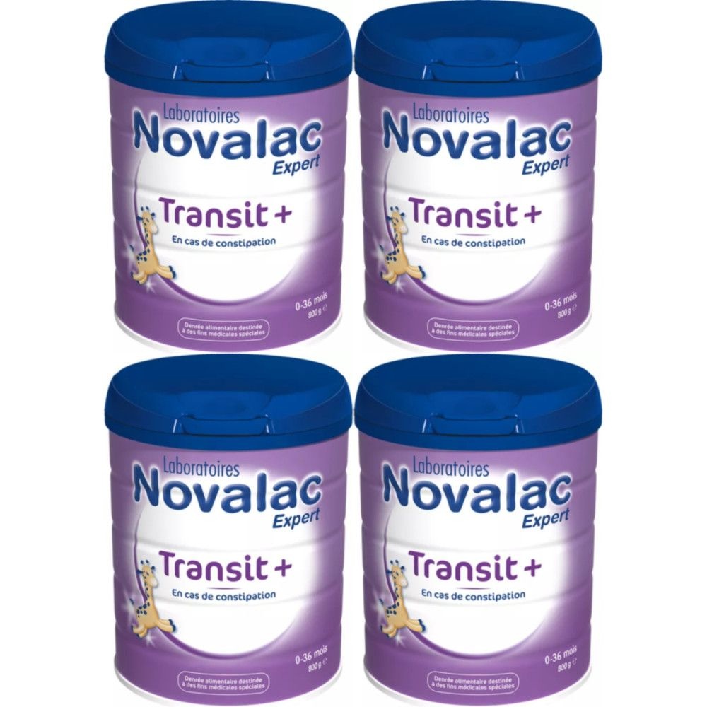 [해외] 노발락 EXPERT TRANSIT PLUS 변비방지 특수분유 800g, 4개