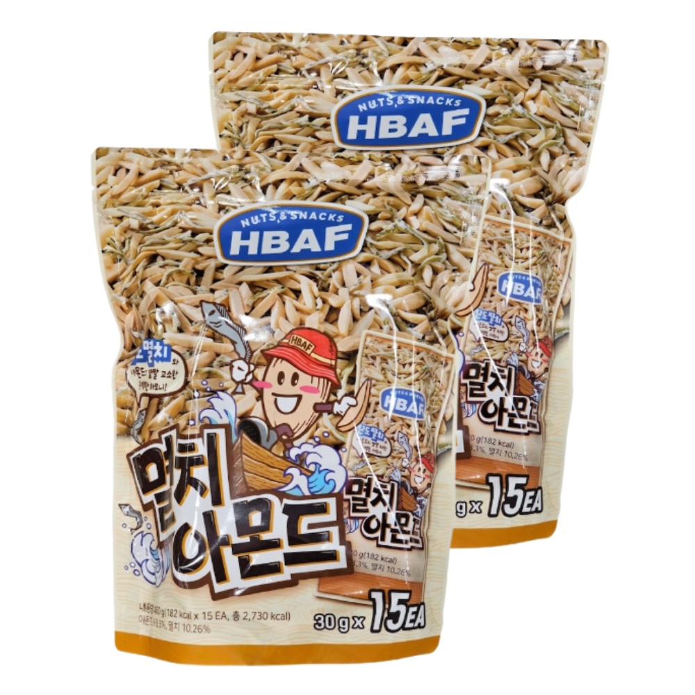 롯데리아 HBAF 멸치아몬드450g  x 2개