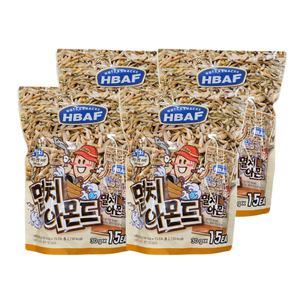 롯데리아 HBAF 멸치아몬드450g  x 4개