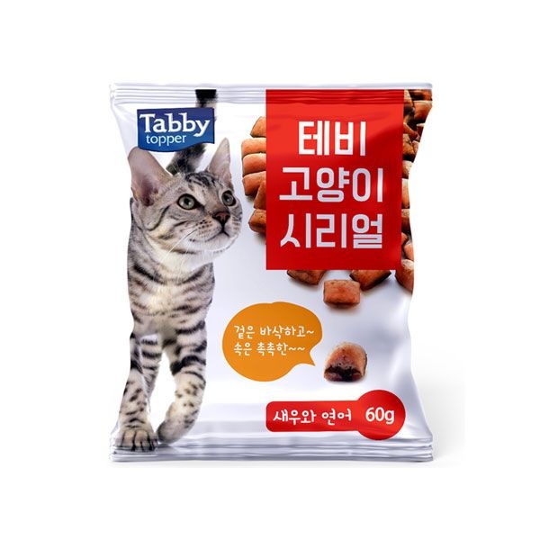 테비 고양이 시리얼(4종)60g_종류선택