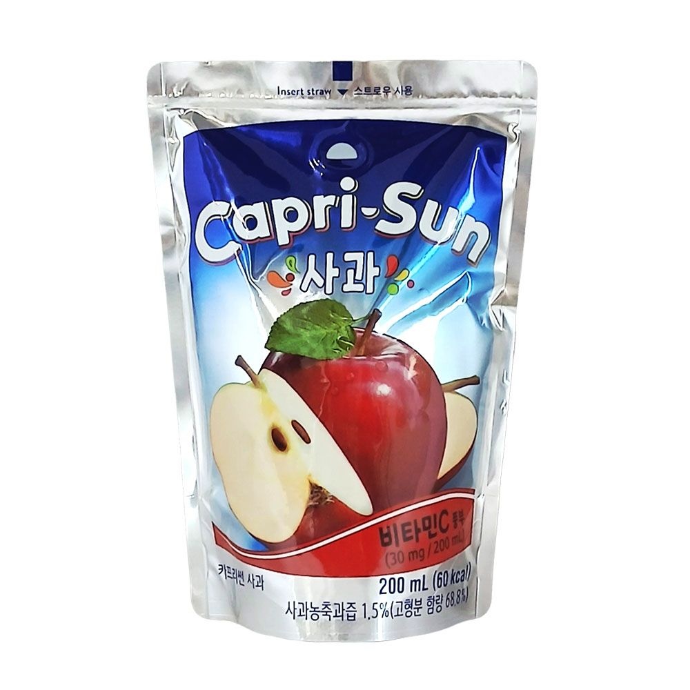 농심 카프리썬 사과 200ml x 30팩 / 파우치쥬스 주스 어린이음료