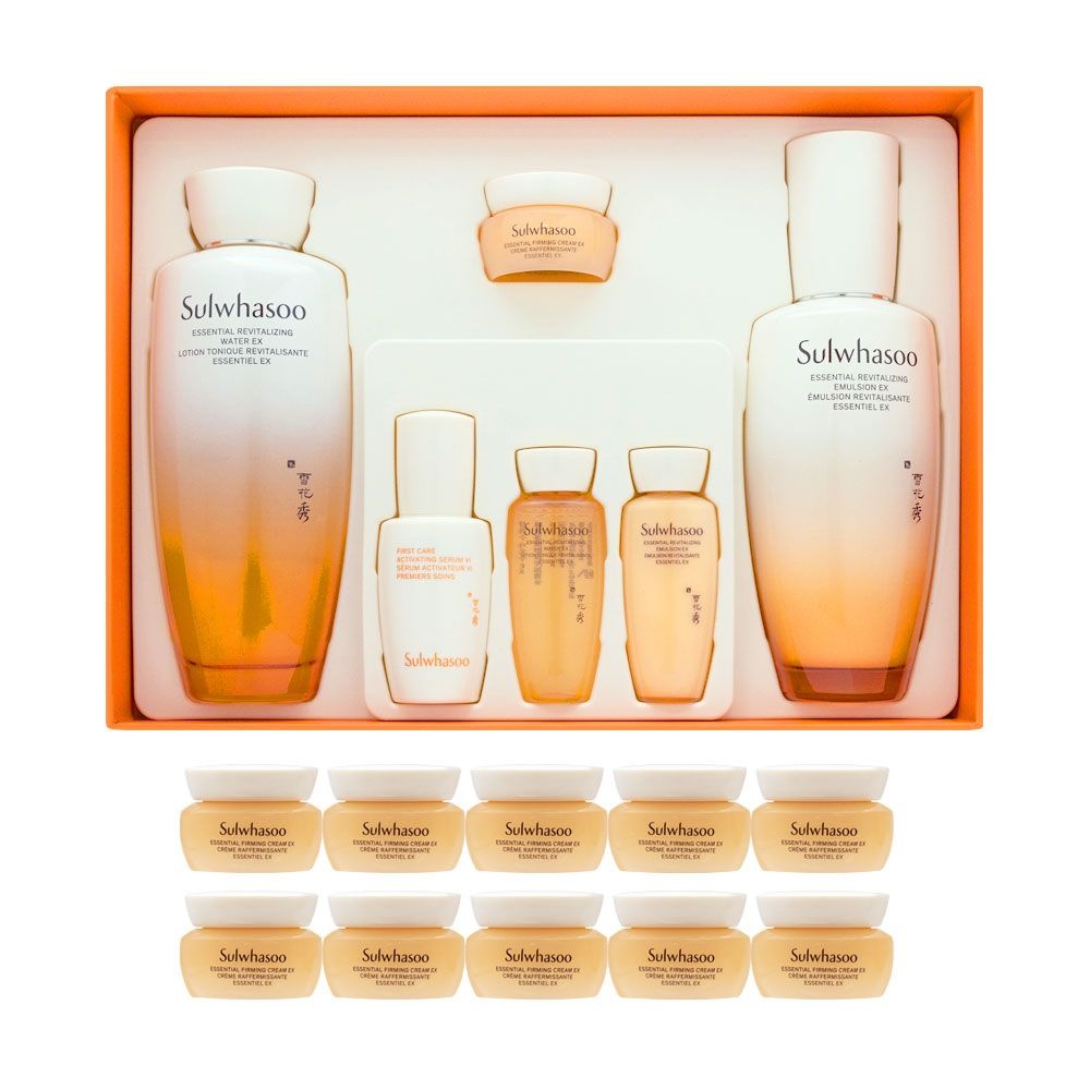 설화수 자음 2종 기획세트 + 탄력크림 50ml (5ml x 10) [제작쇼핑백+선물포장 옵션선택가능]