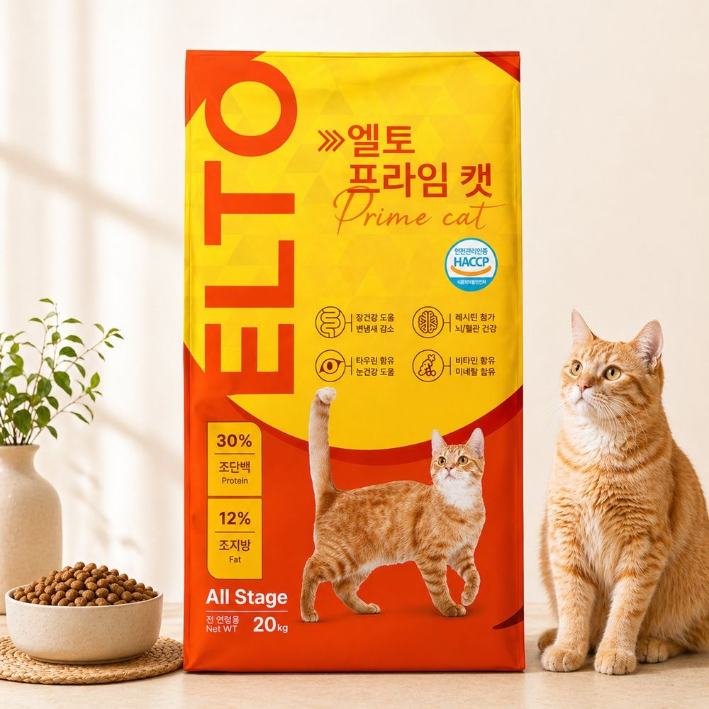 (현대Hmall) 엘토 프라임캣 대용량 길냥이밥 고양이사료 20kg