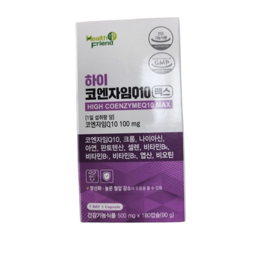 헬스프랜드 하이 코엔자임 Q10 맥스 500mg x 180캡슐 1개