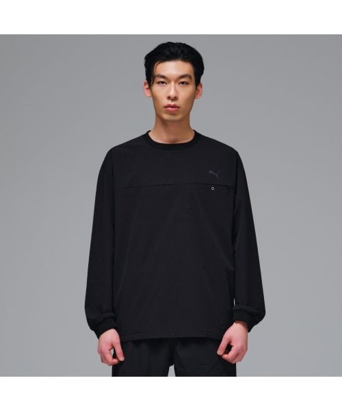 라푸마 푸마 후드 트레이닝자켓 남성 프리미엄 베이직 우븐 크루 M Premium Basic Woven Crew 52975301 6105142