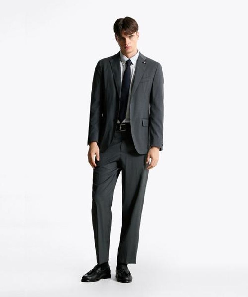 TOMMY HILFIGER <매장정품> 타미힐피거 Tommy Hilfiger [LARDINI] 콘스트럭트 포멀 자켓 재킷 (T12F6VTB020MN1950) T12F6VTB020MN1950 241000