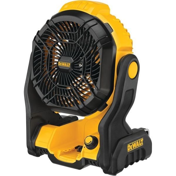 [해외] DEWALT 20V MAX 작업 현장용 무선 선풍기, 휴대용, 공구만 사용 가능(DCE512B)