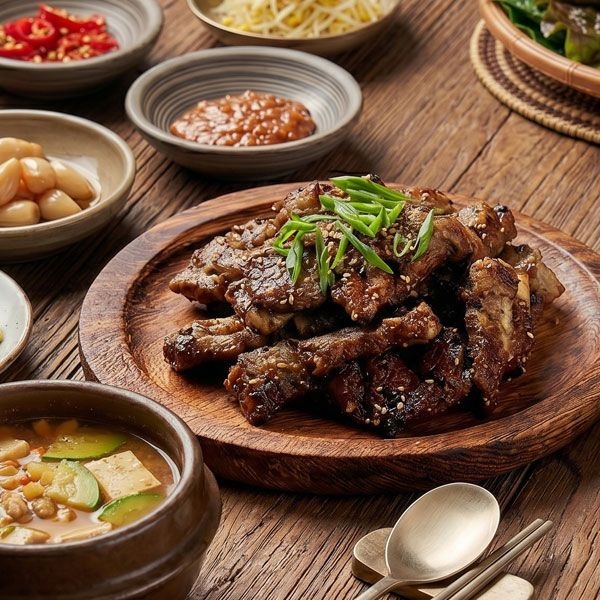 (현대Hmall) [30%다운쿠폰]서초 갈배 돼지 양념구이 1kg 4팩(8인분) 뼈없는 돼지갈비