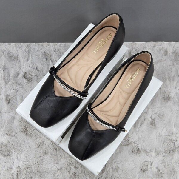 [탠디 (패플)] [탠디]보석 스트랩 펌프스 X2HF50YY27 G-BLACK 3SD_JJ