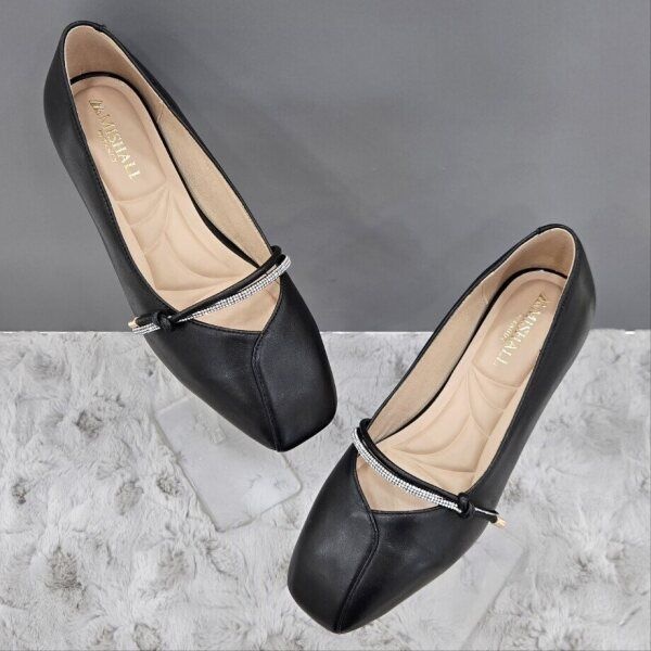 [탠디 (패플)] [탠디]보석 스트랩 펌프스 X2HF50YI27 G-BLACK 1SD_JJ