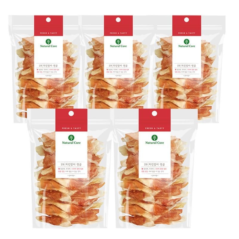 네츄럴코어 치킨말이 연골 140g x 5개 애견간식