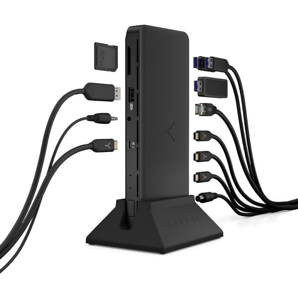 Brydge [해외] Brydge Stone Pro TB4 Thunderbolt 4 도킹 스테이션 usb 허브 12개 포트 90와트 충전 듀얼