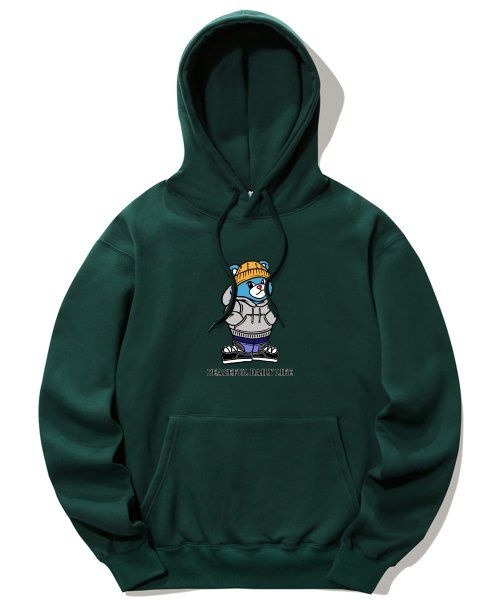 TRIPSHION 트립션후드티 커플 긴팔 쭈리 기모 봄 가을 겨울 그린 트레이닝복 캐주얼 티셔츠 RB531