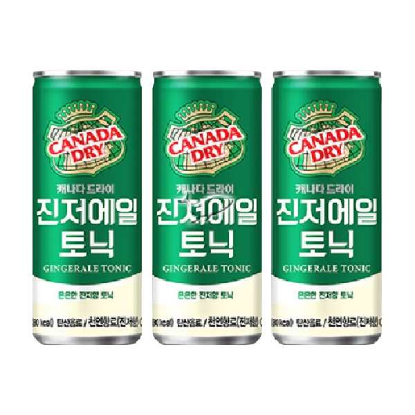 (60캔) 캐나다드라이 진저에일 250mlx30캔/ 2 BOX