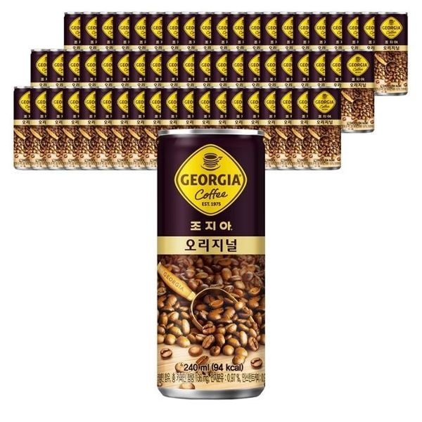 코카콜라 조지아 오리지날 240ml X 60캔 캔 커피음료