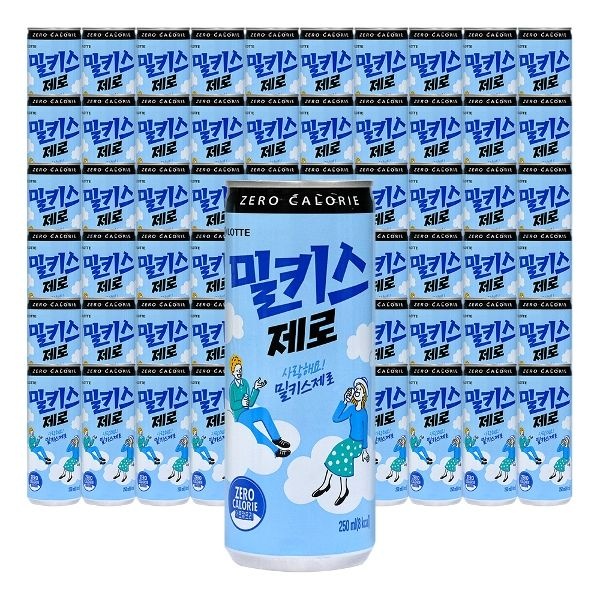 롯데 밀키스 제로 250ml 60개