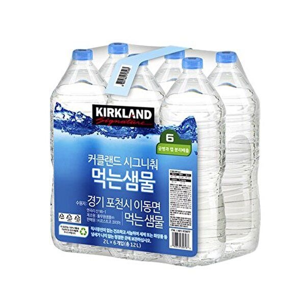 [커클랜드]시그니춰 먹는샘물 무라벨 생수 2L X 6병