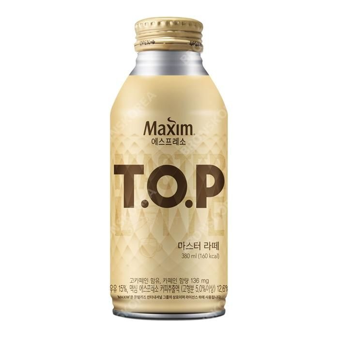 동서 맥심 TOP 티오피 마스터라떼 380ml X 24캔 (1박스)