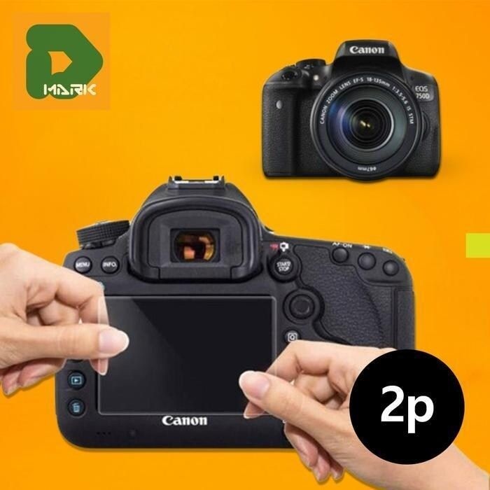 2매 캐논 EOS 750D 카메라 HD 액정보호필름 고선명 (13919645)