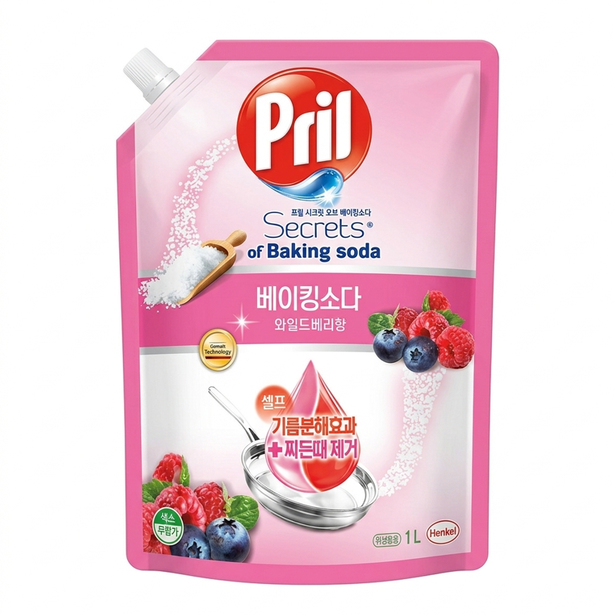 프릴 베이킹소다 와일드베리 리필 1000ml 10개