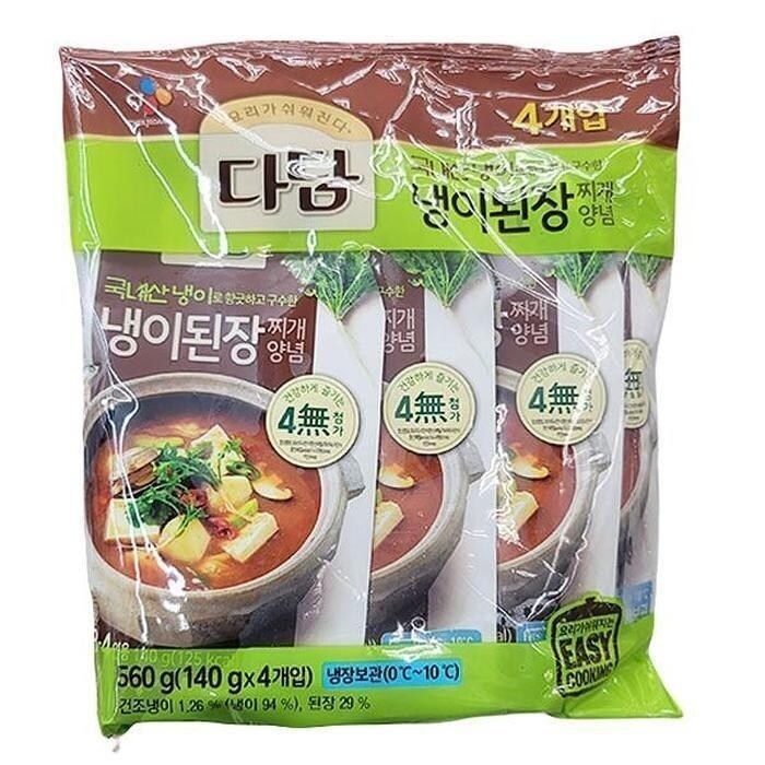 CJ 다담 냉이된장찌개 양념 140G X 4 X 1개 b80006 (29266821)