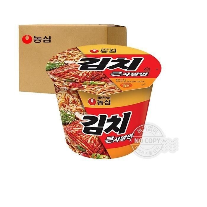 [과자센타][박스] 농심 김치 큰사발 112g 16입 (12571734)