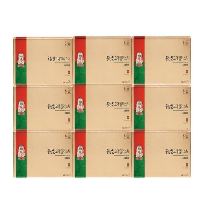정관장 홍삼진고 데일리스틱 10g  30개입 9박스 (32594512)