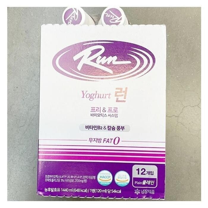 [신앙촌] 런(Run) 요구르트 무지방 (120ml12개) b44355 (29270320)