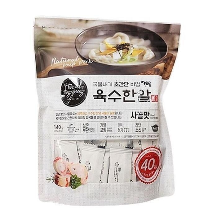 해통령 육수한알 사골맛 140g (3.5g X 40) b40649 (29267088)