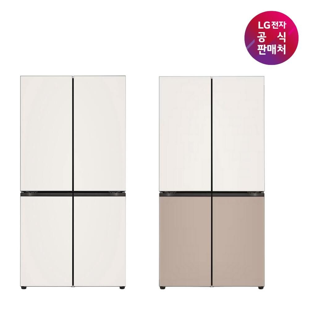 LG전자 (현대홈쇼핑) LG 디오스 AI 오브제 더블매직스페이스 냉장고 [M876GBB232/M876GBC232]