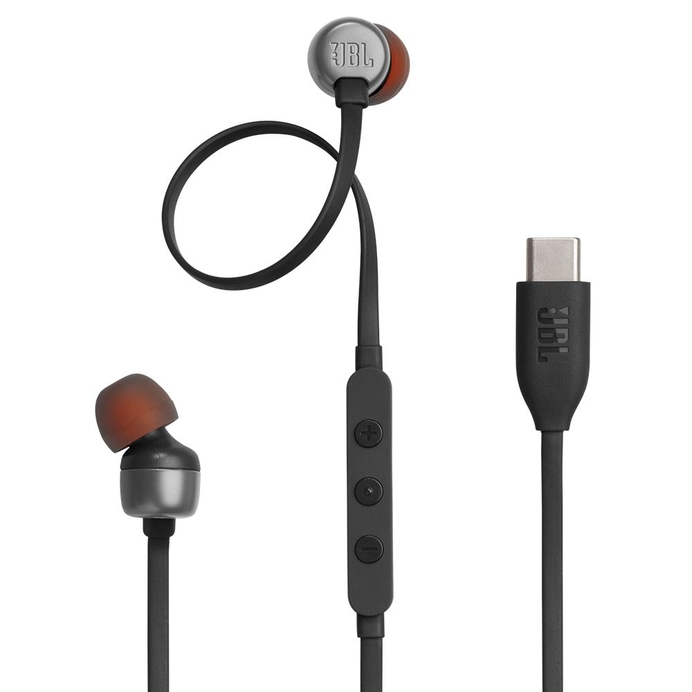 삼성공식파트너 JBL TUNE 310C 블랙 유선이어폰 USB-C타입 3-버튼 내장마이크 Hi-Res