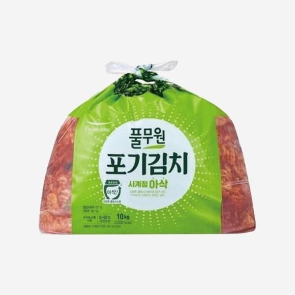 [셀러허브 식품] [엘루맘] 풀무원 사계절 아삭 포기김치 10kg