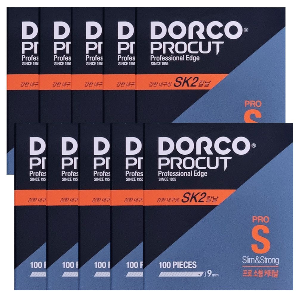 도루코 프로컷 SK2 PRO S 전문가용 커터칼날 1000개입