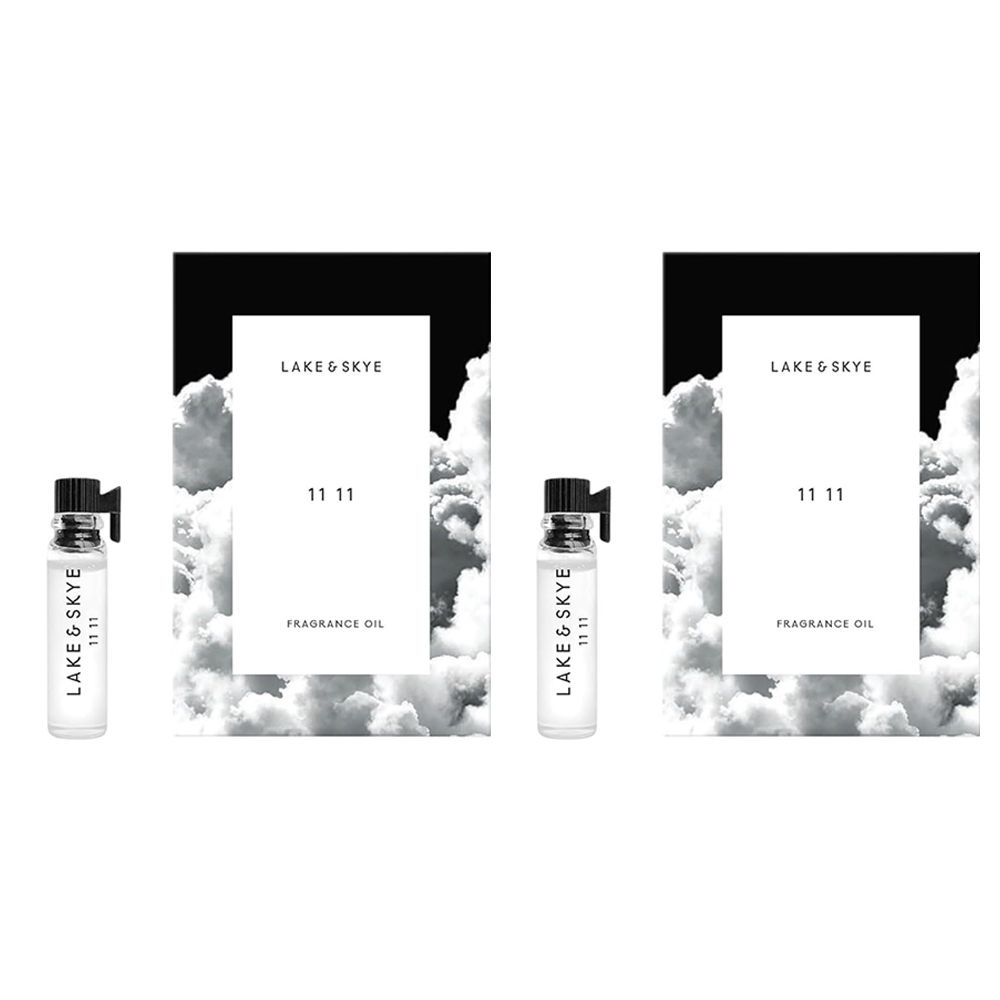 [해외] Lake & Skye 레이크 앤 스카이 11 11 프래그런스 오일 샘플 퍼퓸 스킨 머스크 앰버 향 2ml 2개