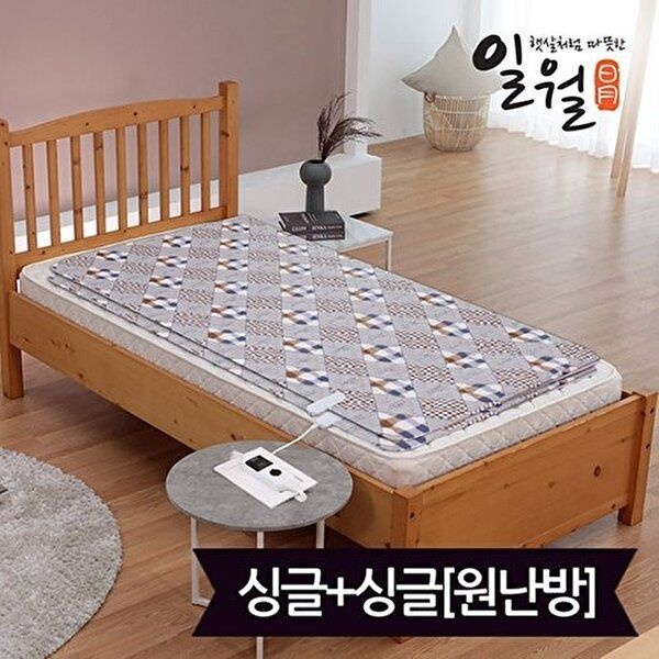 일월 [일월]일월 스타일리쉬 스마트 워셔블 카본 전기매트_싱글+싱글(90x180)_디지털(원난방)