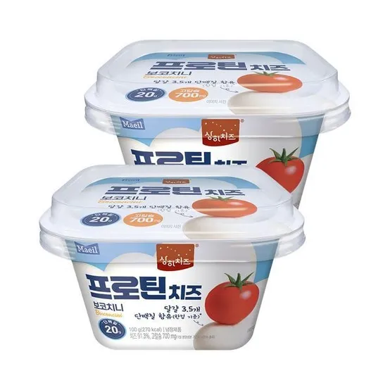 [보리보리]상하치즈 프로틴치즈 보코치니 100g 2개